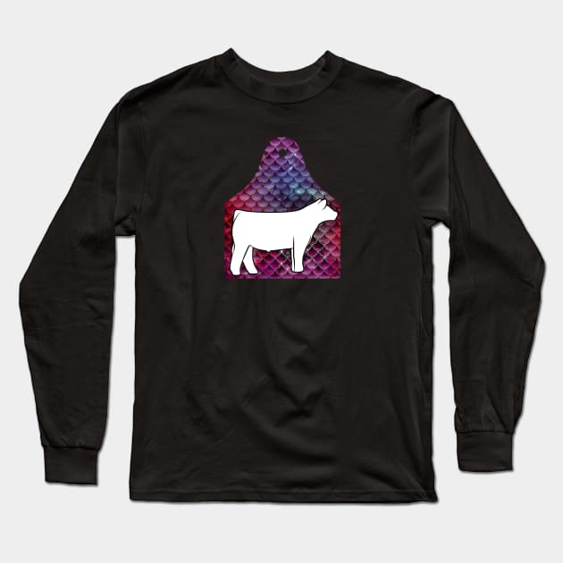 Mermaid Ear Tag - Show Steer - NOT FOR RESALE WITHOUT PERMISSION Long Sleeve T-Shirt by l-oh